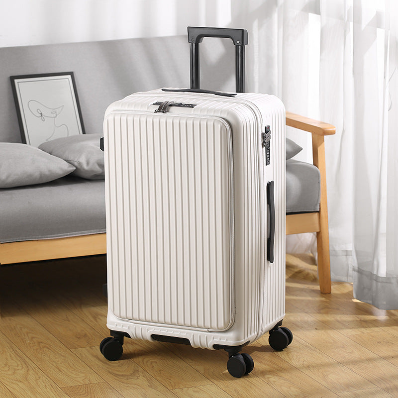 Seasonal Clearance Special Large Capacity Luggage 2025 New Front Opening PC Business Trolley Case Men's and Women's Password Box