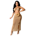 Amazon source: european & american style sexy knitted set - cutout swimsuit beach cover-up two-piece dress set