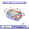304 stainless steel lunch box - perfect for office workers and students - prevents food odor mixing, microwave-safe, and keeps food warm
