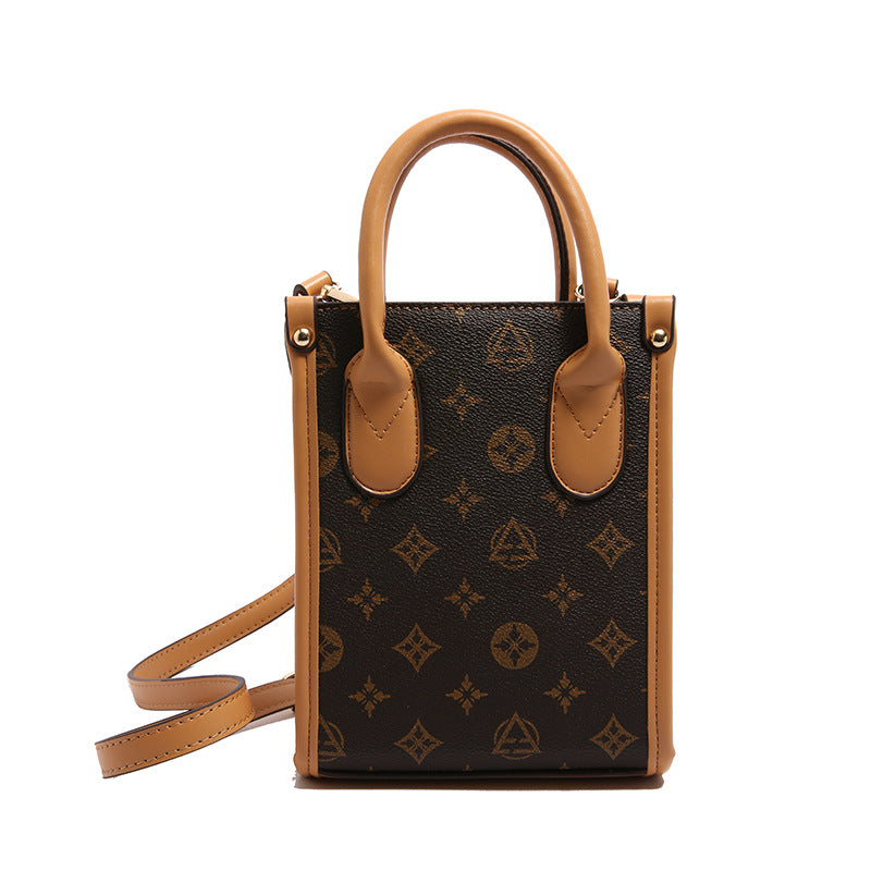 hot-selling tote bag, shoulder bag, influencer-approved vintage monogram letter crossbody bag, trendy and fashionable versatile bag for women