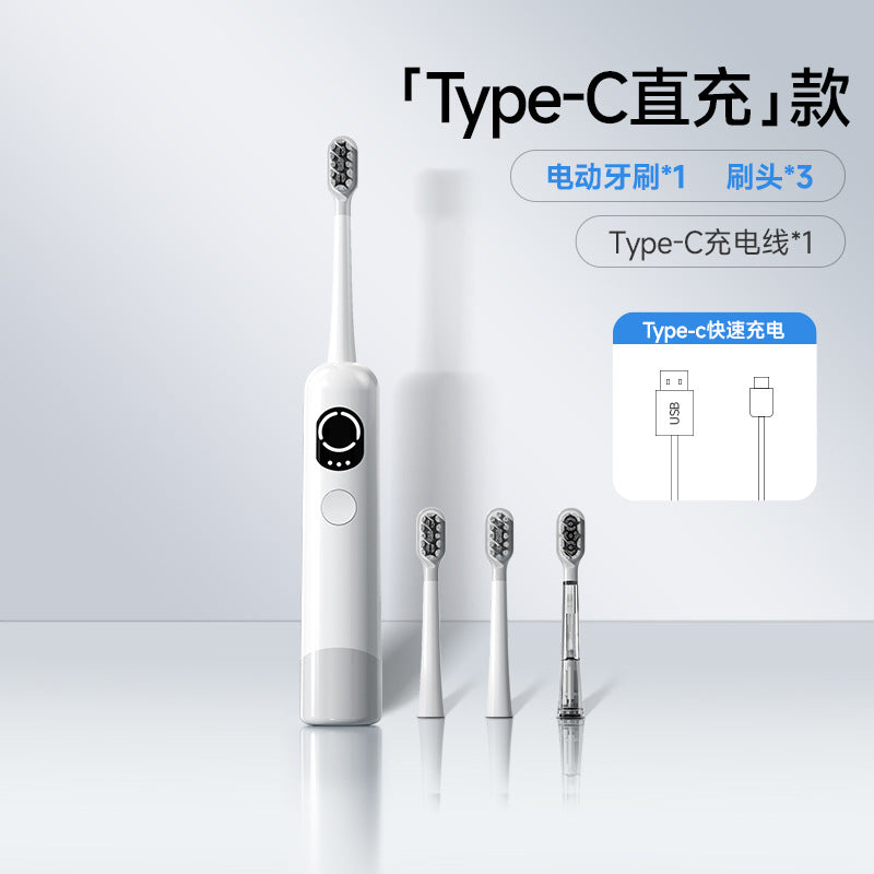 2025 new model oscillating sonic electric toothbrush, 60° angled, rechargeable, for men, women, and couples - deep cleaning soft bristle toothbrush