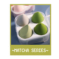 4-pack beauty egg, no powder, no powder, wet and dry use, soft powder puff, makeup tool, sponge puff