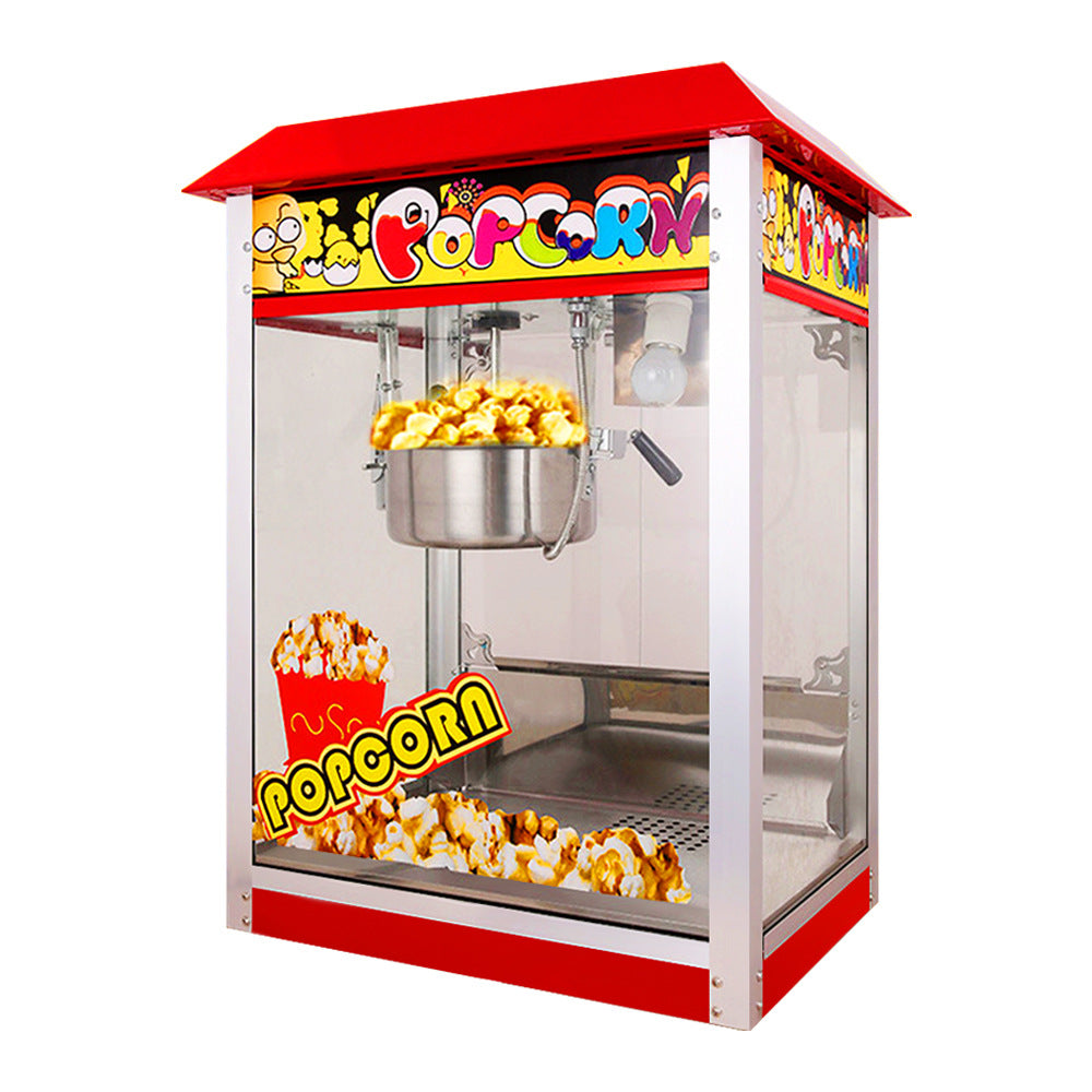 Popcorn machine fully automatic stall popcorn machine factory direct sales electric electric heating butterfly popcorn machine snack