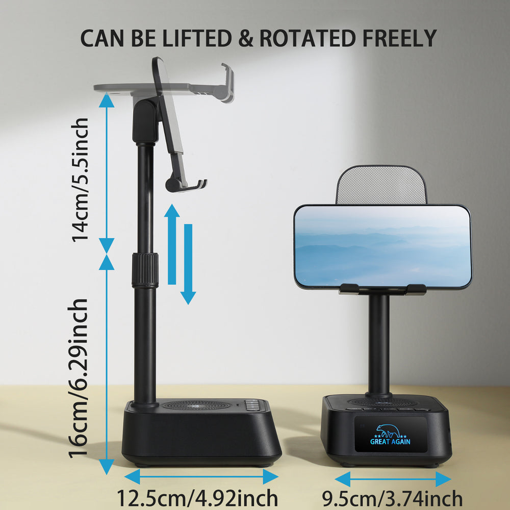Longweishi q2 creative mobile phone holder smart home brand multi-function bluetooth speaker lazy holder three-in-one