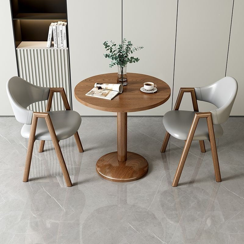 Minimalist modern negotiation table and chair set - perfect for bubble tea shops, coffee shops, dining tables, balcony round tables, casual small spaces, and reception areas