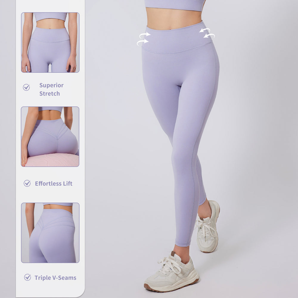 Women's high waisted yoga leggings 3v scrunch butt lift