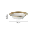 Japanese retro ceramic dinnerware - western dessert, straw hat plate, restaurant hot pot, soup plate, fruit salad, snack deep dish
