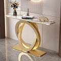 Accessible luxury slate entrance table italian semicircular entrance cabinet modern casual wall-mounted entrance slate entrance table end scene table
