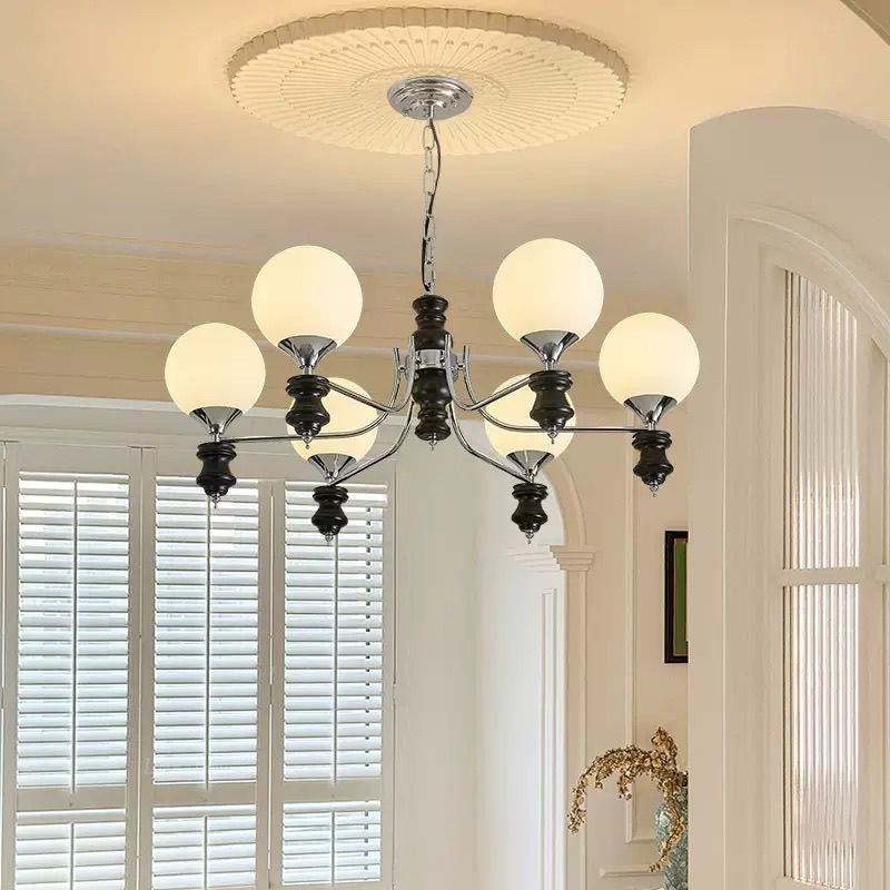 French antique living room chandelier American retro high-end magic bean hall main light high-end lighting design chandelier