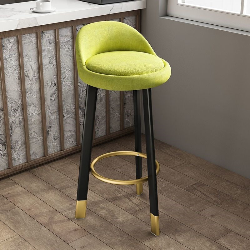 Bar stool, light luxury modern minimalist design, backrest included, bar-specific chair, high stool for home use, bar chair, solid wood