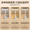 Smart digital display full spectrum curved led desk lamp - student night light, eye protection, dormitory foldable rechargeable reading light