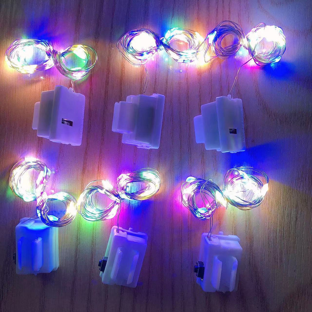 Buckle Bobo ball light string LDE luminous flash line with stars small lights decorative buckle stall night market flash