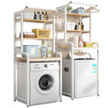 Floor-standing washing machine storage rack, punch-free roller flip-top storage rack, for home balcony toilet storage rack