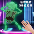 hot-selling dancing skull sensor night light funny boy kids lighting sound effects halloween prank toy