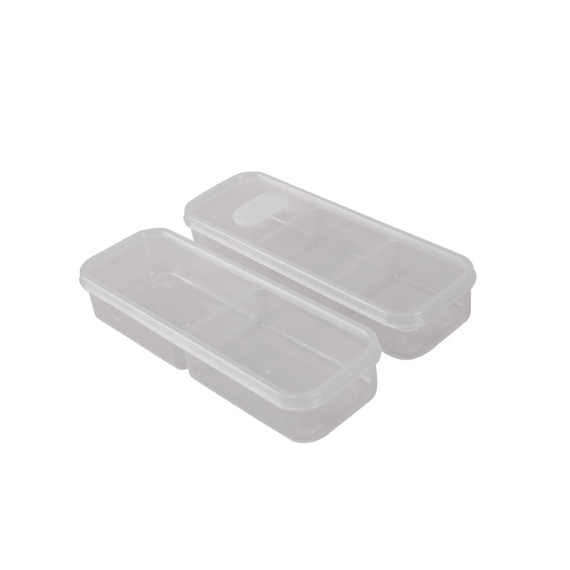 Food compartment storage box, plastic crisper box, meat and ingredients freezer box, ginger, onion and garlic box, packaging and storage, vegetable preparation box