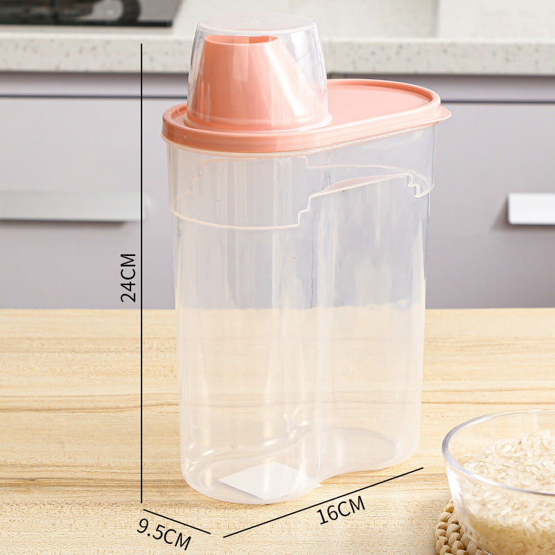 Refrigerator Side Door Grains Storage Box Cereals Candy Milk Powder Coffee Sealed Storage Tank Seasoning Sealed Tank