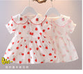 Dropshipping  new strawberry kids' dress - summer short sleeve baby princess dress - in stock for toddlers and young children