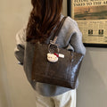 High-end retro bag for women, new autumn collection, versatile basket bag, fashionable and textured shoulder bag, large capacity tote bag
