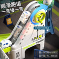 children's alloy container truck space rail car crane large truck car engineering vehicle toy set