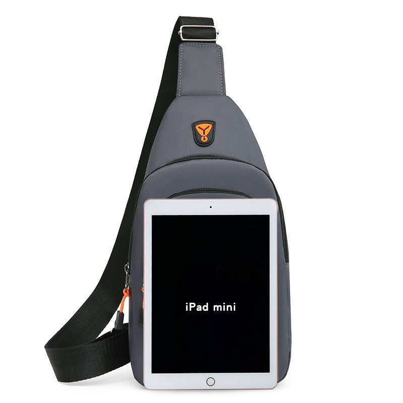 New men's breast bag trendy backpack  special for men diagonal span shoulder small light large capacity storage bag