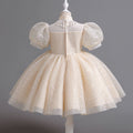 summergirldress summer dress kids dress puff sleeve large swing style princess gauze skirt birthday skirt