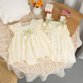 Newborn baby girl summer sleeveless romper dress - princess style, 100-day celebration, super cute suspender summer dress