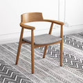 Cherry wood color - gray cotton and linen