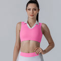 Yoga outfit activewear women's aerobics dance workout top and bottom set fitness badminton suit golf tennis apparel faux two-piece set