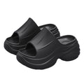 8cm thick sole slippers 2025 new internet celebrity ins summer eva platform sole beach non-slip heightened cool slippers for women