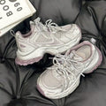 Thick sole heightened dad shoes women's 2026new arrivalspring sports casual shoes best selling petites mesh women's shoes
