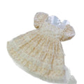 Girls' dress  new summer collection - stylish princess dress for little girls, featuring bubble sleeves and mesh skirt
