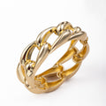 Irregular opening bracelet wholesale european and american cross-border jewelry stylishniche stylecable stitch round bracelet electroplated style bracelet