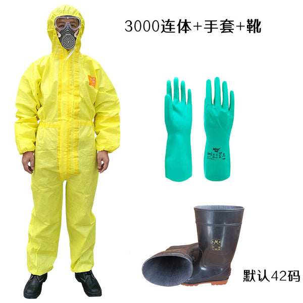 Weihujia 3000 chemical protective clothing, acid and alkali resistant clothing, acid and alkali resistant clothing, one-piece chemical clothing, separate chemical clothing, splash-proof clothing