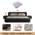 Puff bed + cashmere and cotton latex mattress + cabinet * 1 combination