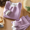 Kids' german velvet set - new autumn/winter collection for boys and girls - thermal underwear set for children and teens - warm innerwear set - children's clothing