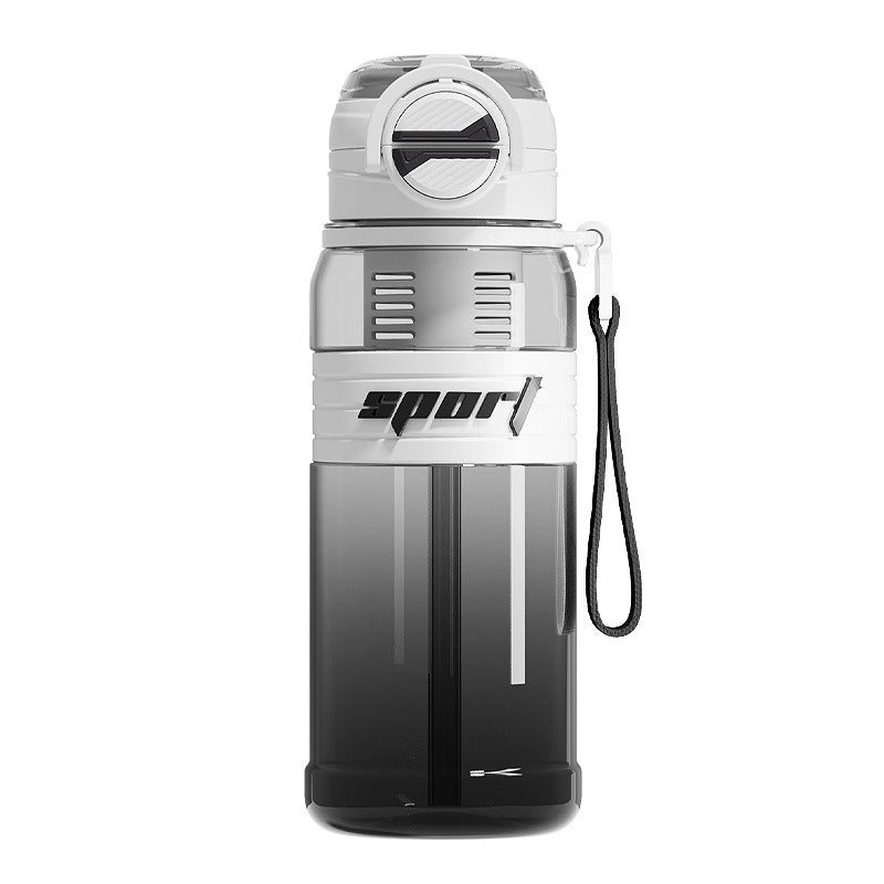New arrival large capacity fitness sports water cup double drink high appearance outdoor water kettle high temperature resistant student plastic cup wholesale
