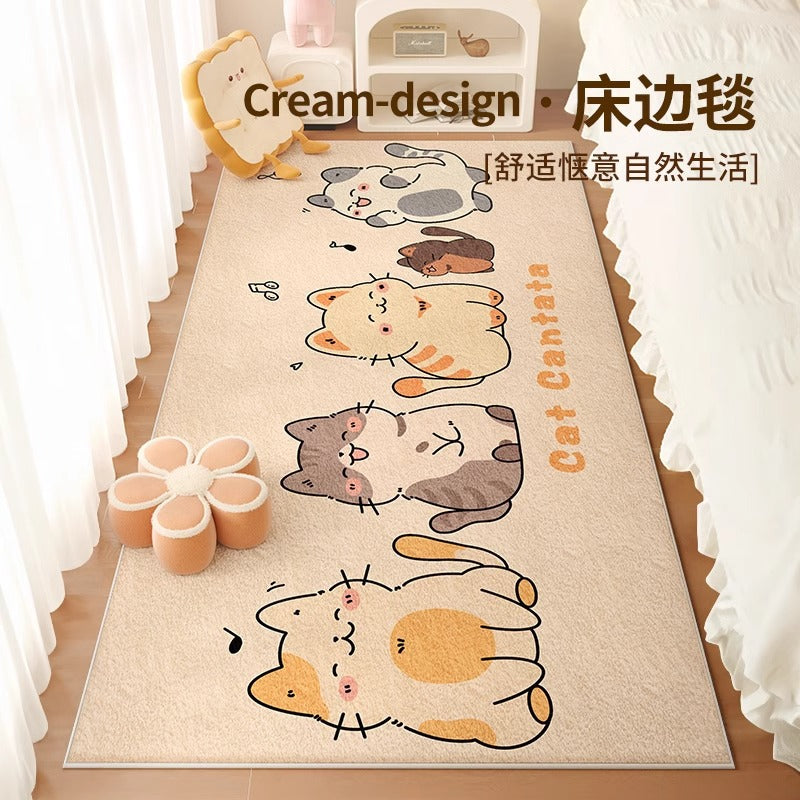 Carpet bedroom bedside blanket girl's room bedside kids' room cute  new under-bed thickened floor mat
