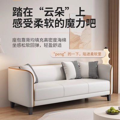Italian accessible luxury cat claw fabric sofa small apartment living room double rental room bedroom apartment simple modern large sofa