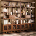 New chinoiserie bogu rack non-solid wood tea cabinet rack living room storage rack multi-layer display rack tea rack rack bamboo