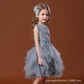 Kids dressfashionpersonalized vest princess dress embroidered girl costume tutu skirt girl dresses