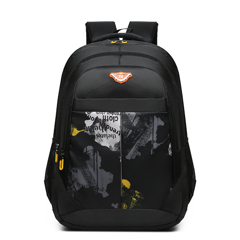 New casual backpack for primary school students, large-capacity boys' backpack, lightweight and simple, 6-12 year old children's school bag