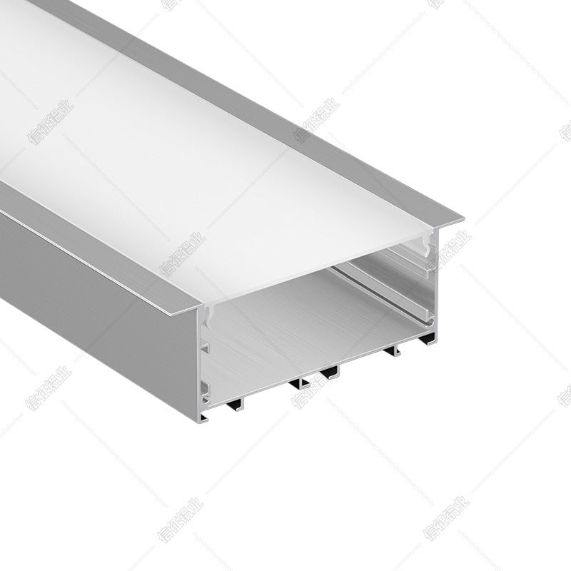 LED office chandelier line light concealed linear embedded light slot linear light office lighting wide aluminum slot