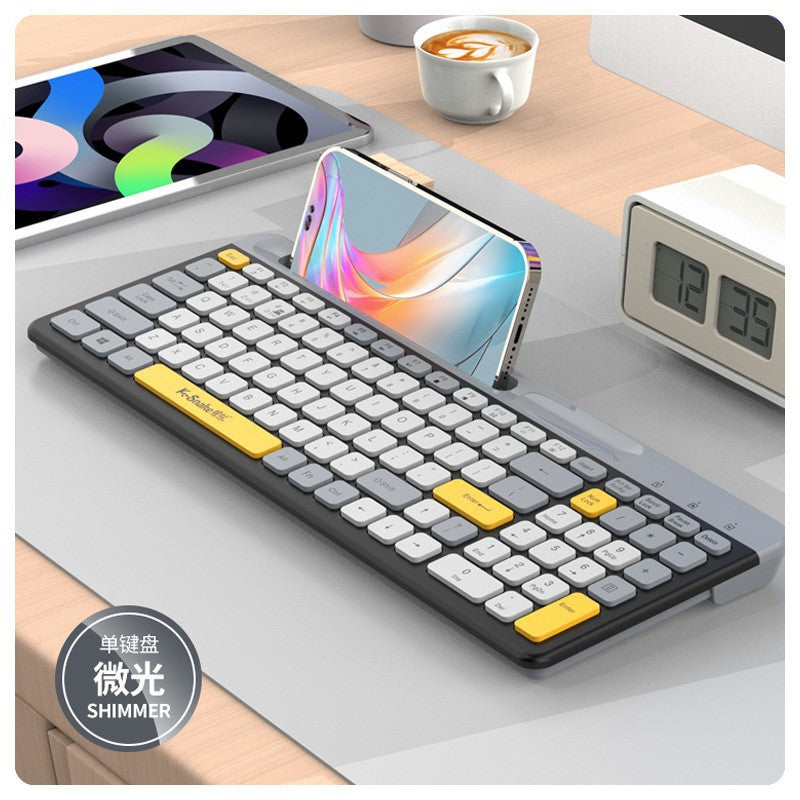 Viper k100 bluetooth dual-mode wireless keyboard - slim chocolate keycaps, ideal for desktop, laptop, office, business, and portable use