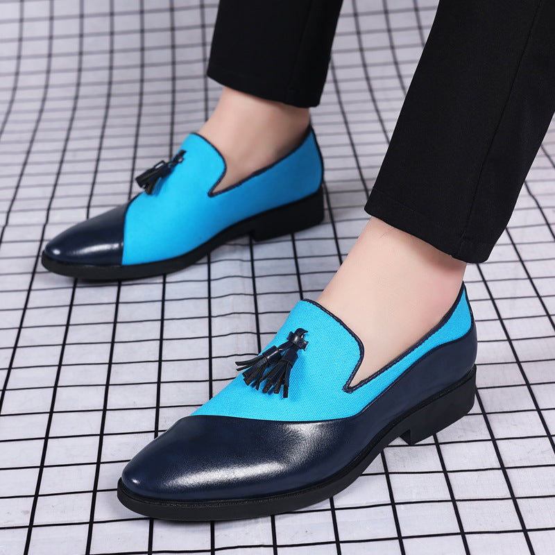 2024 new men's leather dress shoes - business formal, plus size, slip-on, trendy casual, korean style, versatile, british fashion