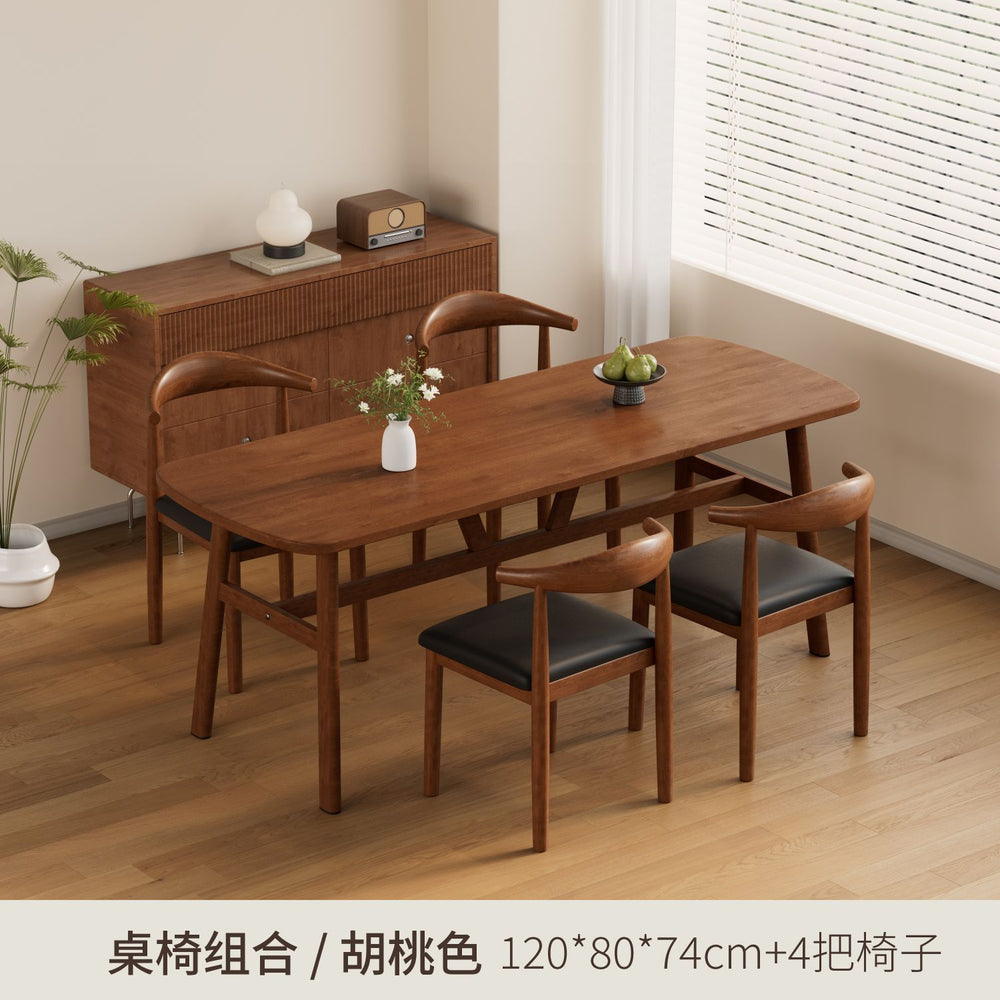 Scandinavian dining chair for home chair back chair solid dining table chair stool imitation solid wood iron horn chair catering commercial