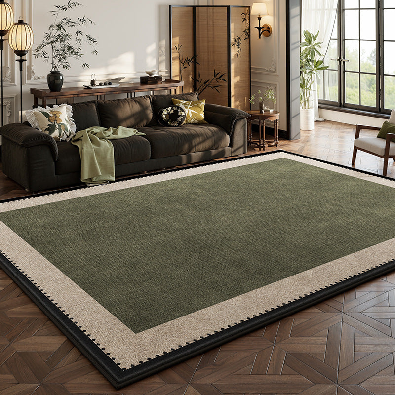 Carpet living room green persian style coffee table soundproof floor mat large area full medieval style waterproof carpet bedroom