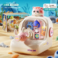 Kids' water play table with electric dinosaur and cute cat water shooter – fun and educational toy for boys and girls