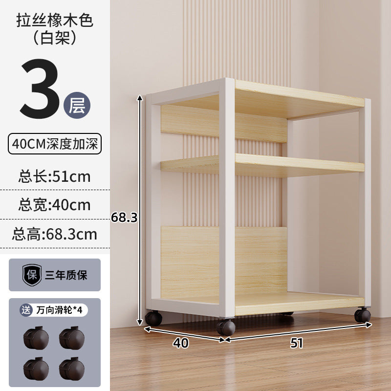 Shelf Shelf Floor-to-ceiling movable multi-layer household living room display rack Supermarket warehouse Balcony storage rack