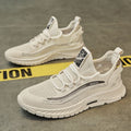 2025 winter new men's flyknit breathable anti-odor mesh anti-slip soft sole lightweight athletic casual trendy shoes