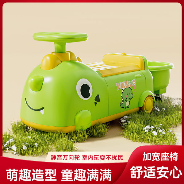 Wholesale children's peanut car 1-4 years old multi-functional twist scooter anti-rollover men's and women's treasure belt bucket toy car